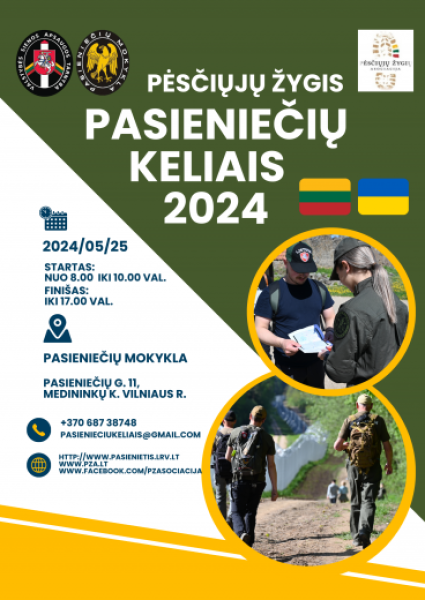 Pėsčiųjų žygis ,,Pasieniečių keliais 2024"