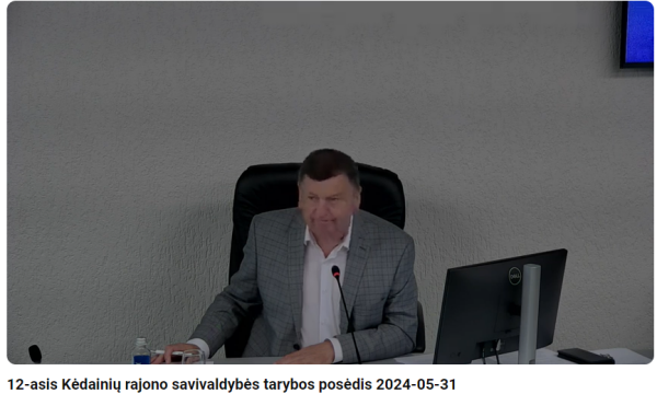 12-asis Kėdainių rajono savivaldybės tarybos posėdis