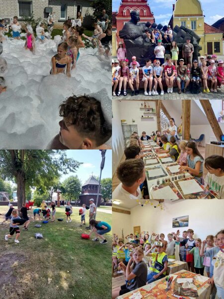 Vaikų vasaros stovyklose vaikai linksmai leidžia laiką!