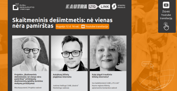 Projektas „Skaitmeninis dešimtmetis: nė vienas nėra pamirštas“
