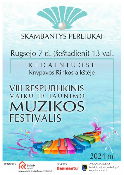 Kviečiame dalyvauti VIII respublikiniame vaikų ir jaunimo muzikos festivalyje SKAMBANTYS...