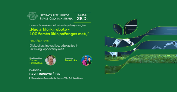 Kvietimas į renginį ,,Nuo arklio iki roboto – 100 žemės ūkio pažangos metų"