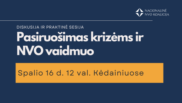 Kviečiame rajono nevyriausybines organizacijas į praktinius mokymus  