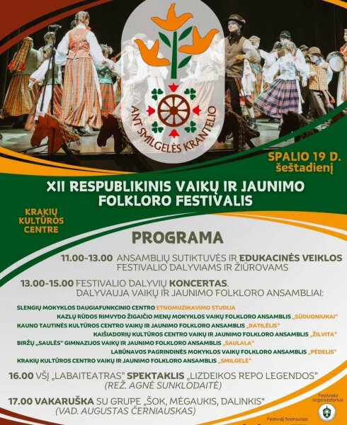 XII respublikinis folkoro festivalis „Ant Smilgelės krantelio“