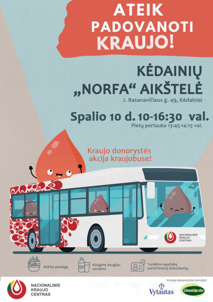 Kviečiame padovanoti kraujo