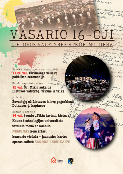 Vasario 16-oji – Lietuvos valstybės atkūrimo diena