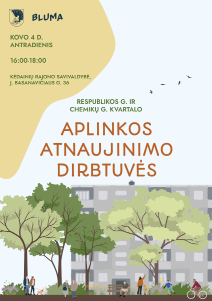 Šiandien Kėdainių miesto Respublikos ir Chemikų g. daugiabučių atstovai kviečiami į aplinkos...