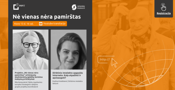 „Nė vienas nėra pamirštas“ ir vėl Jus kviečia į nuotolinę paskaitą!