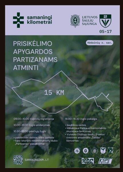 „Samaningi kilometrai“ kviečia burtis į masinius žygius partizanams atminti