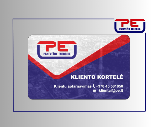 AB „Panevėžio energija“: vietoj popierinių sąskaitų – kliento kortelės  