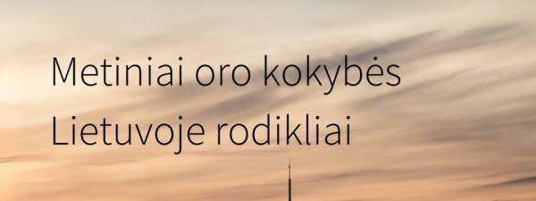 Pateikta 2024 m. oro kokybės tyrimų zonoje apžvalga
