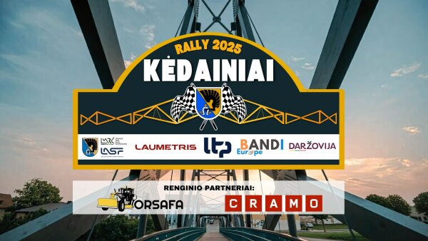 „Rally Kėdainiai 2025“ – jau gegužės 10 dieną!