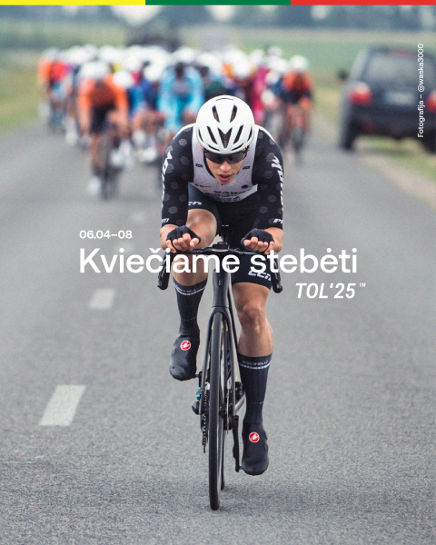 „Tour of Lithuania 2025“ – tarptautinės plento dviračių lenktynės sugrįžta į Lietuvos miestus