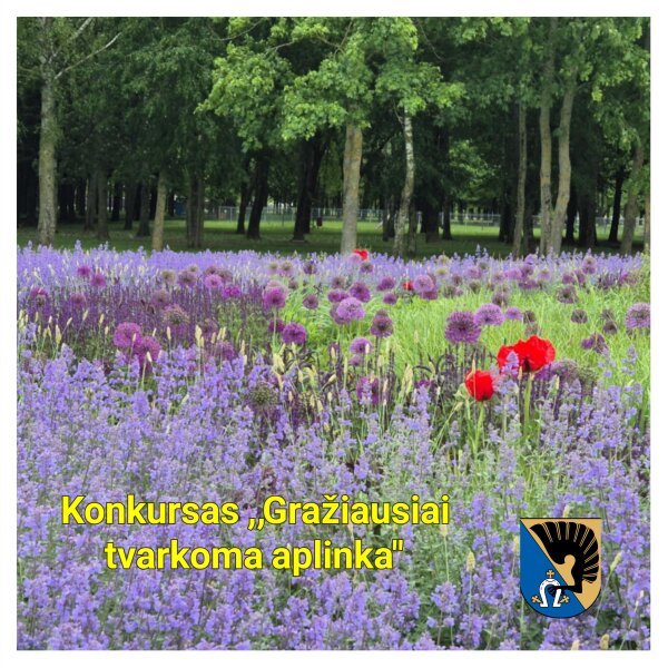 Skelbiamas konkursas „Gražiausiai tvarkoma aplinka“