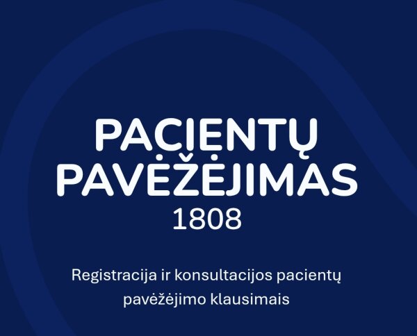 Greitosios medicinos pagalbos tarnybos pranešimas dėl pavėžėjimo paslaugų teikimo