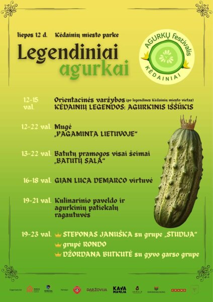 Kėdainių miesto parke – agurkų festivalis „Legendiniai agurkai“