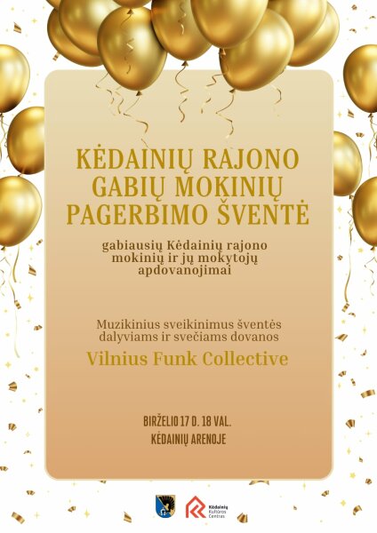 Kėdainiuose bus apdovanoti gabūs rajono mokiniai 