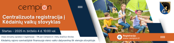 Vyksta registracija į vaikų vasaros stovyklas