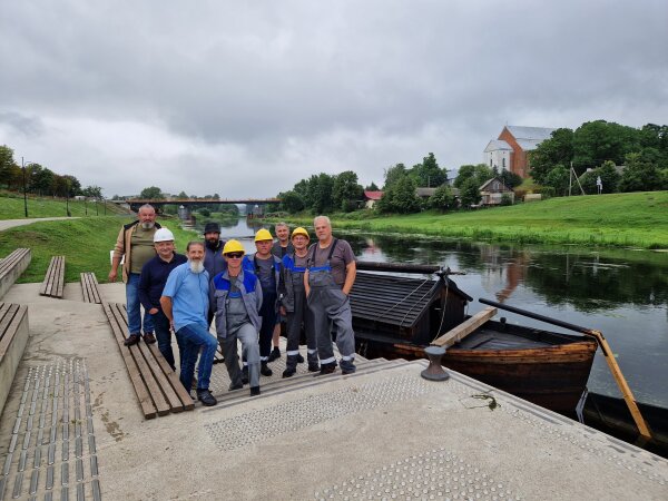 Į Nevėžį nuleista Kėdainių vytinė „Vėtra“ 