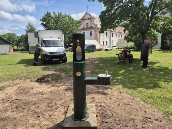 Dotnuvoje įrengta vandens kolonėlė 