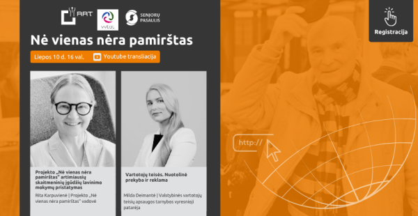 „Nė vienas nėra pamirštas“  ir vėl Jus kviečia į nuotolinę paskaitą!