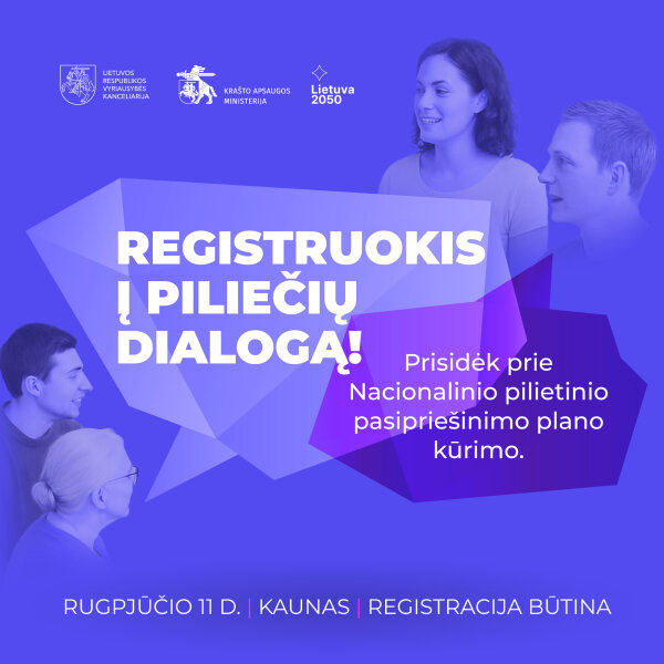 Prasideda registracija į Vyriausybės kanceliarijos ir Krašto apsaugos ministerijos organizuojamą...