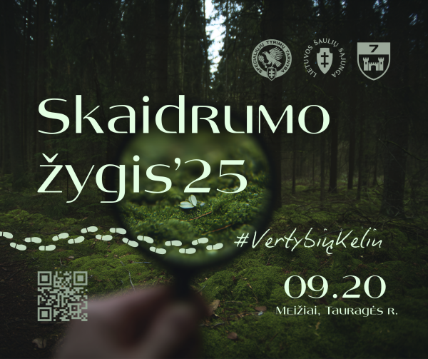 Kviečia dalyvauti tradiciniu tampančiame renginyje „Skaidrumo žygis‘25“!