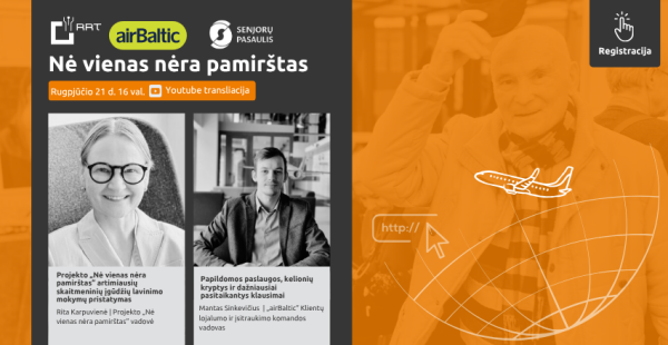 Projektas „Nė vienas nėra pamirštas“  ir vėl kviečia į nuotolinę paskaitą!