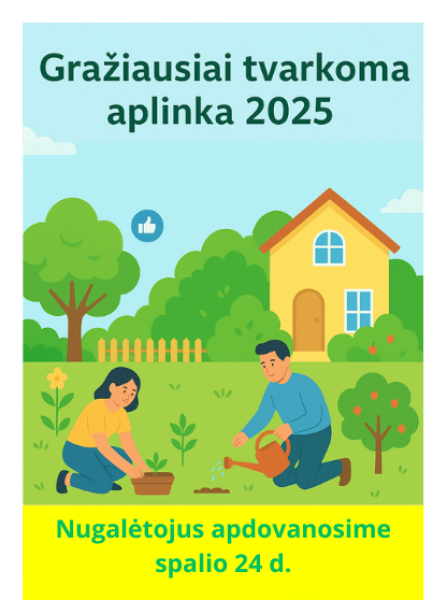 Konkurso „Gražiausiai tvarkoma aplinka 2025“ nugalėtojai – išrinkti! 