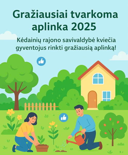 Jei dar nespėjote – pats metas išrinkti savo favoritą konkurse „Gražiausiai tvarkoma aplinka“