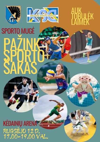 Sporto mugė – atrask savo sporto šaką!