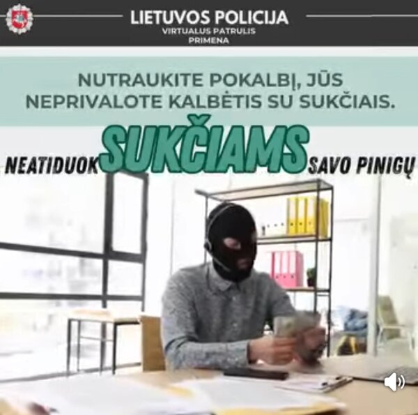 Kaip elgtis, kai skambina sukčiai?