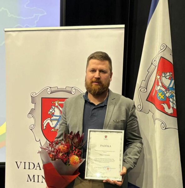 Kėdainių rajono Skaistgirių bendruomenės centro pirmininkas Martynas Antanaitis apdovanotas...