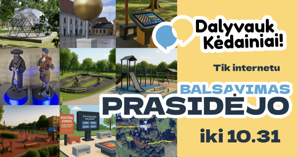 PRASIDĖJO gyventojų iniciatyvų BALSAVIMAS! 
