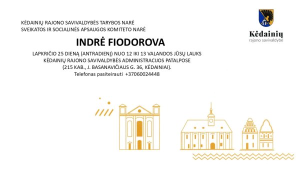 Gyventojų priėmimas