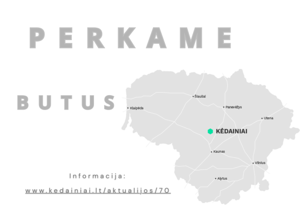 Kėdainių rajono savivaldybė perka butus apsaugoto būsto paslaugai teikti (AB-1, AB-2)