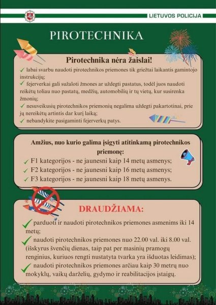 Artėjant Naujiesiems metams, Kėdainių rajono policijos komisariato pareigūnai primena:...
