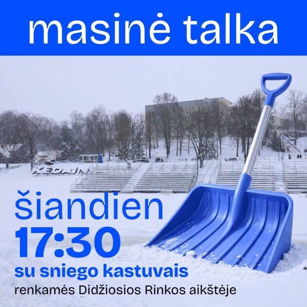 Šį vakarą, 17:30 val., susitelkime ir atvykime į Didžiosios Rinkos aikštę!