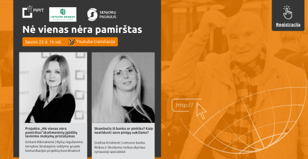Kviečiame į nuotolinę paskaitą „Skambutis iš banko ar pinklės? Kaip neatiduoti savo pinigų...