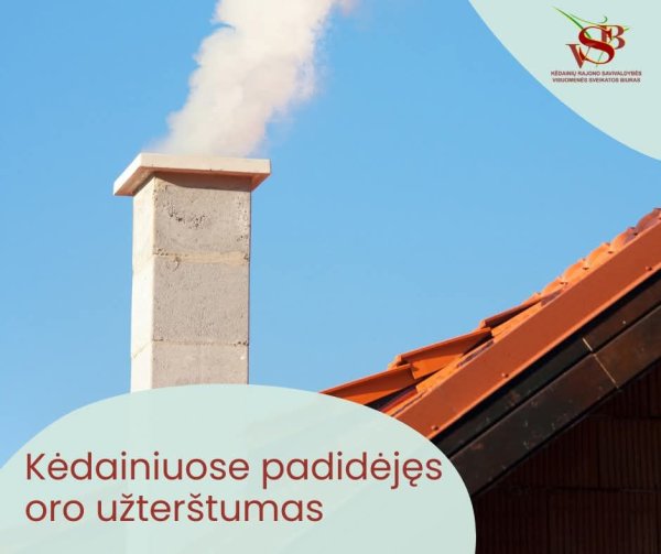 Padidėjęs oro užterštumas Kėdainiuose: rekomendacijos gyventojams