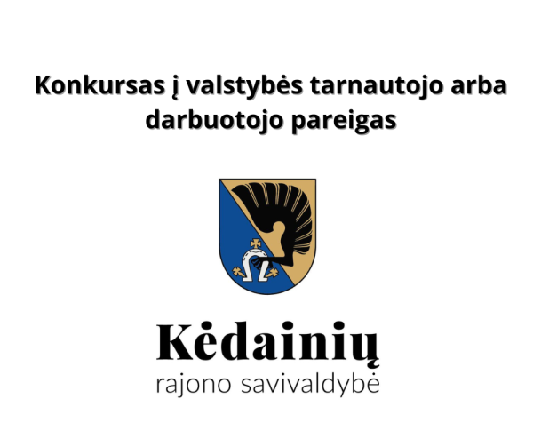 Konkursas Statybos skyriaus statybos inžinieriaus pareigoms užimti