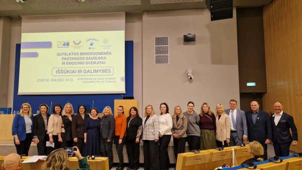 Konferencija „Sutelktos bendruomenės pastangos saugumui ir emocinei sveikatai. Iššūkiai ir...