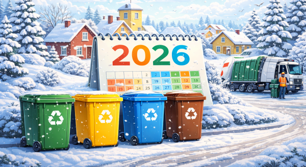 2026 metų atliekų surinkimo grafikai