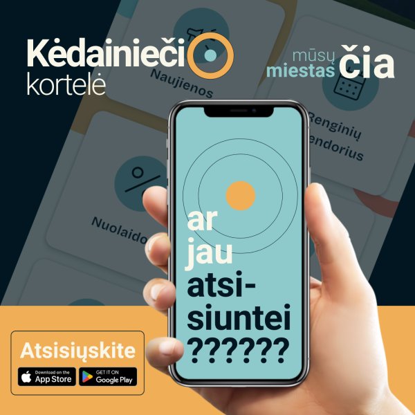 Tapkite aktyvia Kėdainių bendruomenės dalimi ir prisidėkite prie dar patogesnio miesto kūrimo!