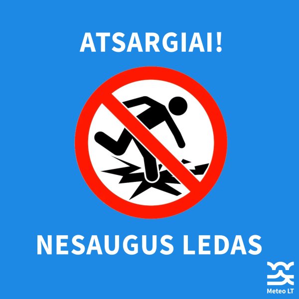 Dėmesio – nesaugus ledas!
