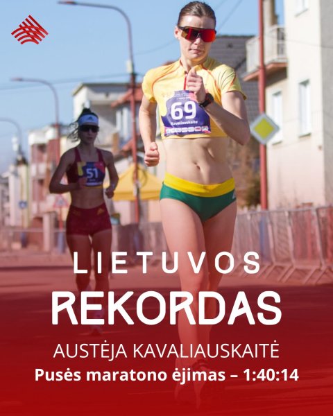 Naujas įrašas Lietuvos sportinio ėjimo istorijoje! Kėdainių krašto sportininkė – pusės maratono...