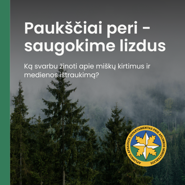 Paukščių perėjimo laikotarpiu (kovo 15 d.–rugpjūčio 1 d.) draudžiami miško kirtimai ir medienos...