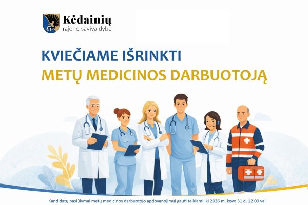 Kviečiame išrinkti Metų medicinos darbuotoją