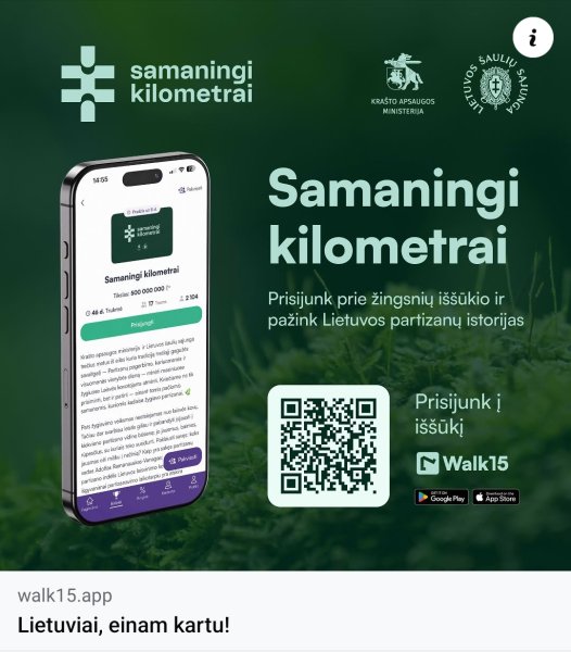 Kviečiame prisijungti prie „Samaningi kilometrai“ iššūkio ir žingsniuoti už Prisikėlimo apygardą!