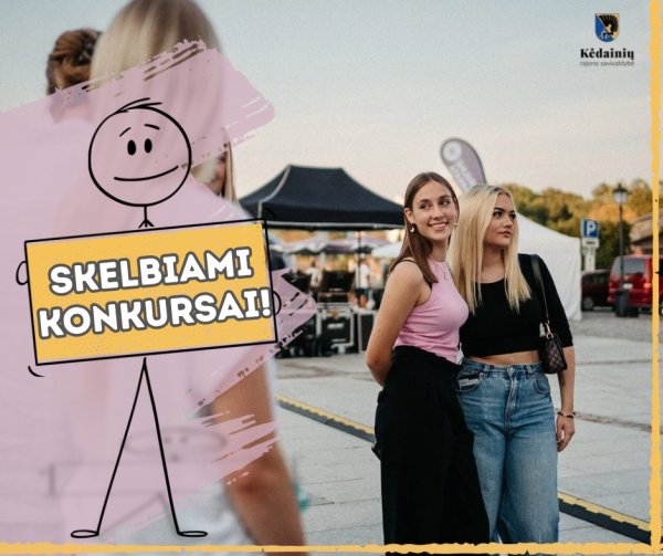 Skelbiami Atvirųjų jaunimo centrų / erdvių ir savanoriškos veiklos projektų finansavimo Kėdainių...